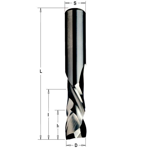 Фото Фреза спиральная монолитная 16x55x110 Z=2+2 S=16 RH в интернет-магазине ToolHaus.ru