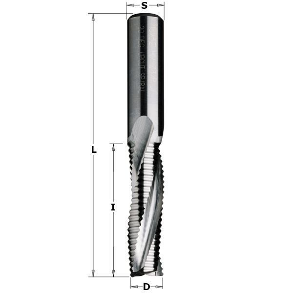 Фото Фреза спиральная монолитная 12x42x90 Z=3R S=12 RH в интернет-магазине ToolHaus.ru